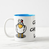 Crazy Chicken Lady Coffee Mok (Links)