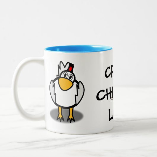 Crazy Chicken Lady Coffee Mok (Links)