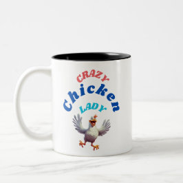 Crazy Chicken Lady Coffee Mok - Leuk en functionee