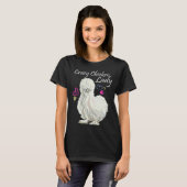 Crazy Chicken Lady for Mother Of Chickens Silkie c T-shirt (Voorkant volledig)