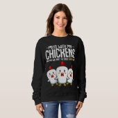 Crazy Chicken Lady-idee Trui (Voorkant volledig)