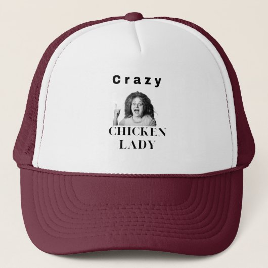 Crazy Chicken Lady, kippen, humor, grappig Trucker Pet (Voorkant)
