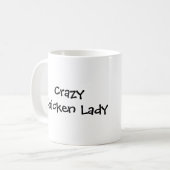 Crazy Chicken Lady Koffiemok (Voorkant links)