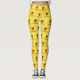 Crazy chicken Lady Leggings