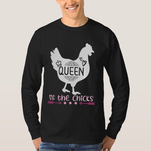 Crazy Chicken Lady Mode T-shirt (Voorkant)