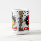 Crazy Chicken Lady Mok, houdt van Chickens Cup Gif Koffiemok (Center)