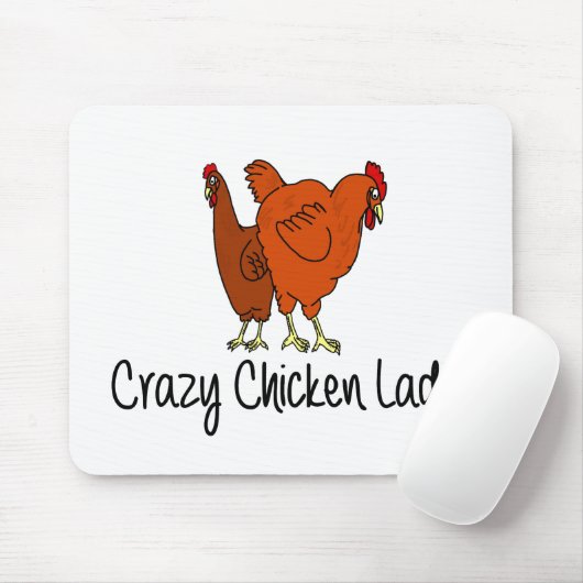 Crazy Chicken Lady Muismat (Met muis)