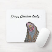 Crazy Chicken Lady Muismat (Met muis)