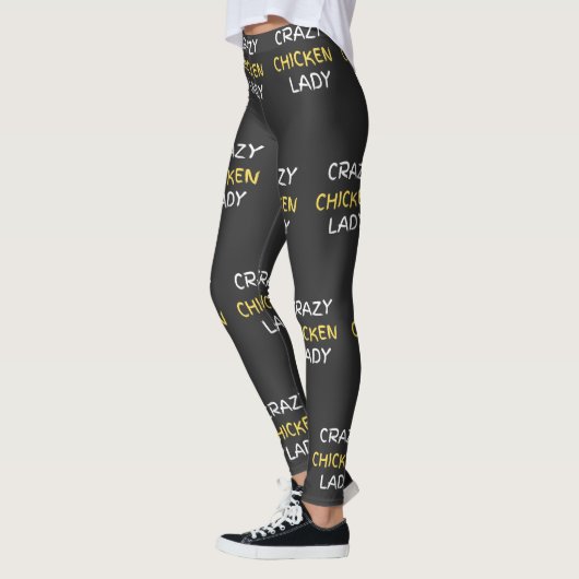 Crazy Chicken Lady, Novelty Chicken Thleed Leggings (Links)