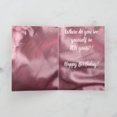 Crazy Chicken Lady PINK - Happy Birthday Kaart (Binnen)