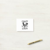 Crazy Chicken Lady Post-it® Notes (Op bureau)
