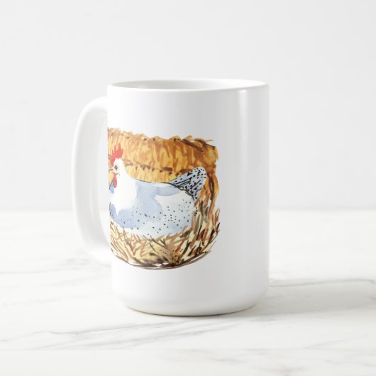 Crazy Chicken Lady Tekst toevoegen Koffiemok (Voorkant links)