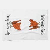 Crazy Chicken Lady Theedoek (Horizontaal)