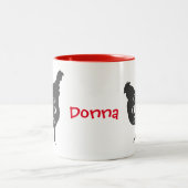 Crazy Chicken Lady Tweekleurige Koffiemok (Center)