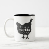 Crazy Chicken Lady Tweekleurige Koffiemok (Links)
