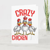 Crazy Chicken Lady Women _1  Kaart (Voorkant)