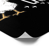 Crazy Chicken Lady Women Farming Farmer Poster (Hoek)