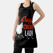 Crazy Chicken Lady Women Farming Farmer Schort (Insitu)