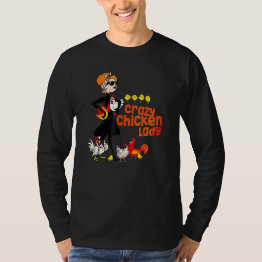 Crazy Chicken Lady Women T-shirt (Voorkant)