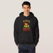 Crazy Chicken Lover Hen Humor Hoodie (Voorkant volledig)