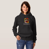 Crazy Chicken Rooster W Sunbril Bgawk Chicke Hoodie (Voorkant volledig)