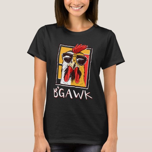 Crazy Chicken Shirt Rooster W Sunbril Bgawk (Voorkant)
