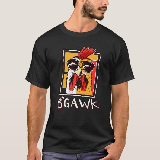 Crazy Chicken Shirt Rooster W Sunbril Bgawk C (Voorkant)