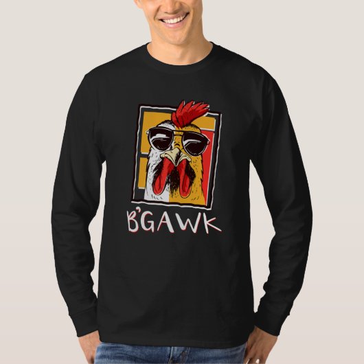 Crazy Chicken Shirt Rooster W Sunbril Bgawk C (Voorkant)