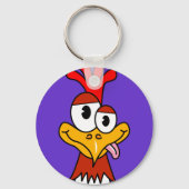 Crazy Chicken Sleutelhanger (Voorkant)
