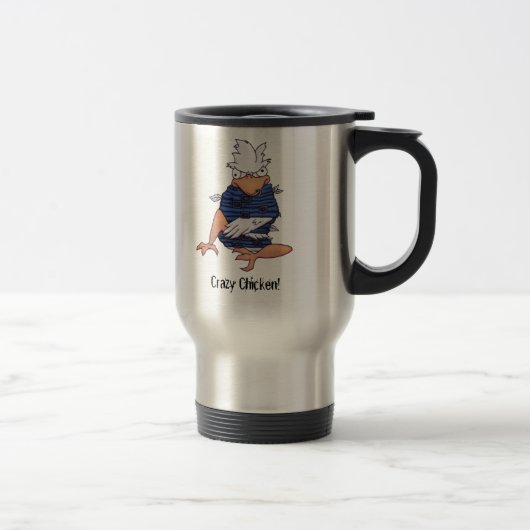 Crazy Chicken. Travel Mug Reisbeker (Rechts)