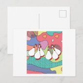 Crazy Chickens Funny Chicken Briefkaart (Voorkant / Achterkant)