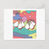 Crazy Chickens Funny Chicken Briefkaart (Voorkant)