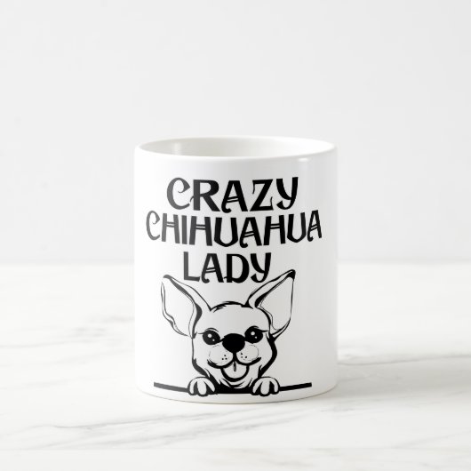 Crazy Chihuahua Lady Gift Mok (Center)