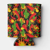 Crazy Chili Peppers, Cactus en Vuur Blikjeskoeler (Voorkant)