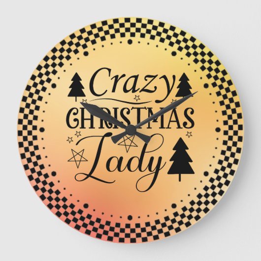 Crazy Christmas Lady-45322 Grote Klok (Voorkant)