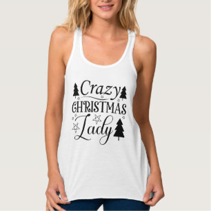 Crazy Christmas Lady-45322 Tanktop