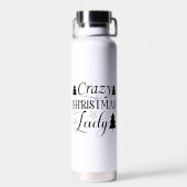 Crazy Christmas Lady-45322 Waterfles (Achterkant)
