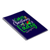 Crazy Christmas Lady-84653 Notitieboek (Rechterzijde)