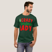 Crazy Christmas Lady friend T-shirt (Voorkant volledig)