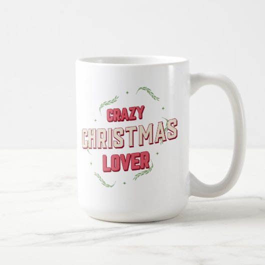 Crazy Christmas Lover Koffiemok (Rechts)