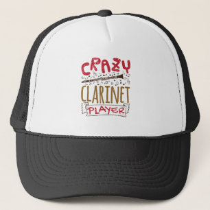 Crazy Clarinet Player Clarinetist Trucker Pet