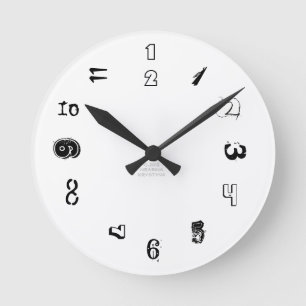 CRAZY CLOCK RONDE KLOK