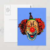  Crazy Clown Briefkaart (Voorkant / Achterkant)