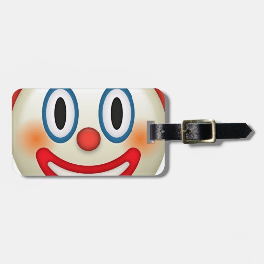 Crazy Clown Emoji Bagagelabel (Voorkant horizontaal)