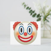 Crazy Clown Emoji Briefkaart (Staand voorkant)