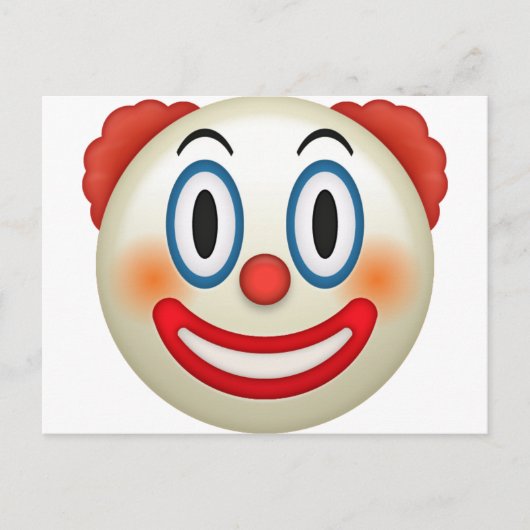 Crazy Clown Emoji Briefkaart (Voorkant)
