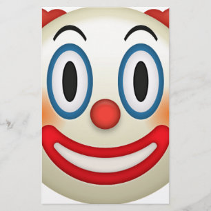Crazy Clown Emoji Briefpapier