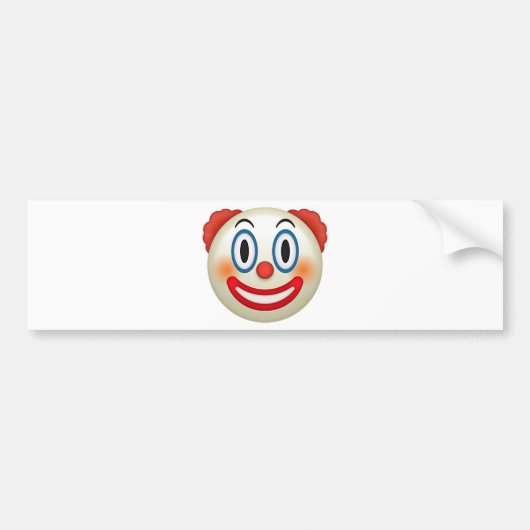 Crazy Clown Emoji Bumpersticker (Voorkant)
