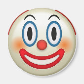 Crazy Clown Emoji Magneet (Voorkant)