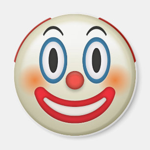 Crazy Clown Emoji Magneet